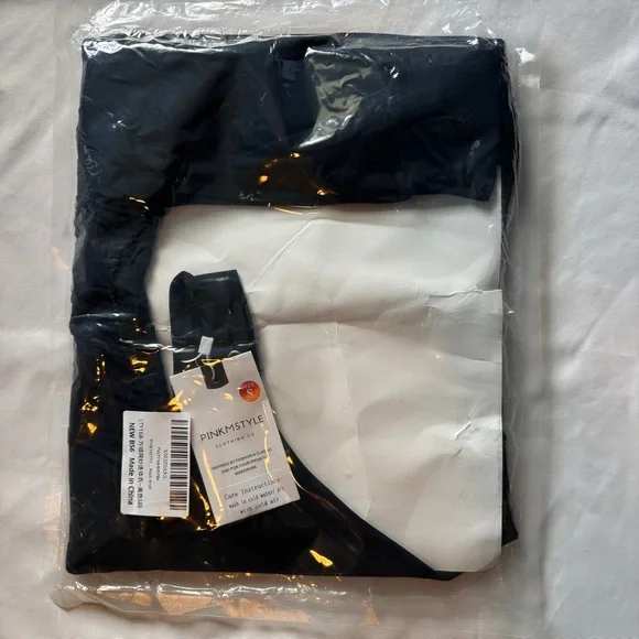 PINKMSTYLE Womens Square Neck Mesh Long Sleeve Bodysuit Shapewear Corset - Picture 2 of 5